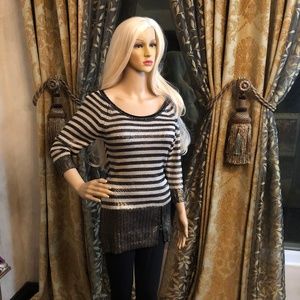 Arden B Metallic Sweater/ Sweater Dress